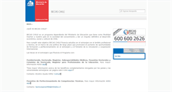 Desktop Screenshot of becaschile.cl