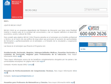 Tablet Screenshot of becaschile.cl